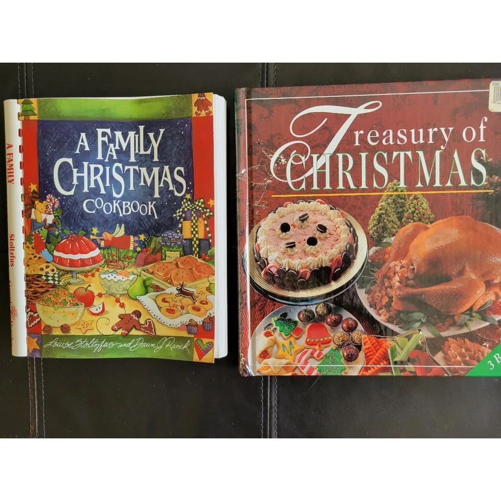 Vintage Christmas Cookbook Bundle - 2 Book Set | Recipes & Traditions